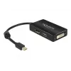 Adapteris DeLOCK 0,16 m Mini DisplayPort → DisplayPort / HDMI / DVI-D