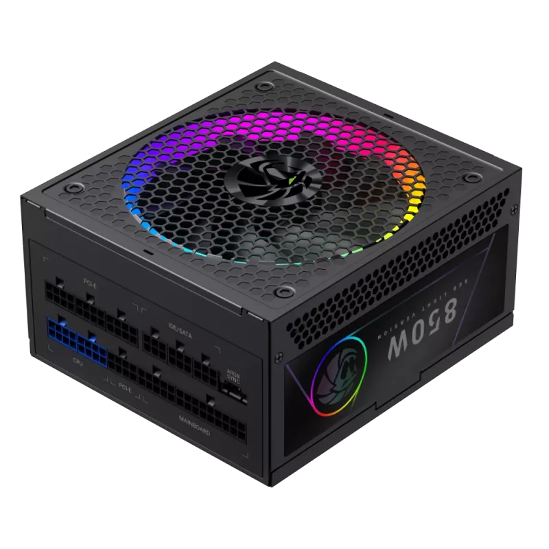 Gamemax RGB 850G 850 W maitinimo blokas, 80 PLUS Gold, modulinis