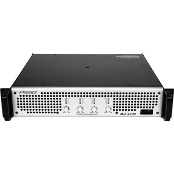 4 kanalų automobilinis garso stiprintuvas PSSO QDA-4400 — 4400 W RMS bendra galia