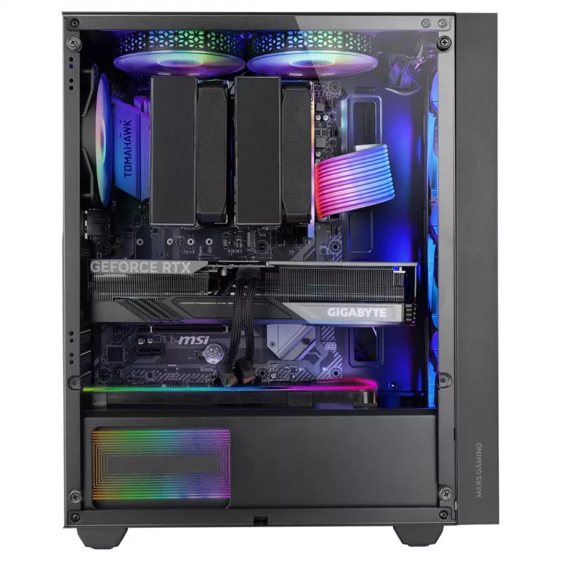 Mars Gaming MC-AIR kompiuterio korpusas Midi Tower Juodas