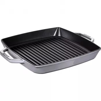 Grilių keptuvė Staub 40511-785-0 33 cm indukcinė grafito pilka
