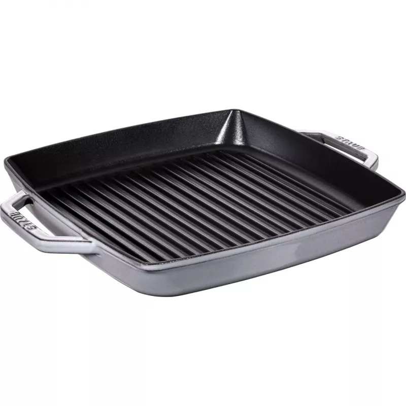 Grilių keptuvė Staub 40511-785-0 33 cm indukcinė grafito pilka