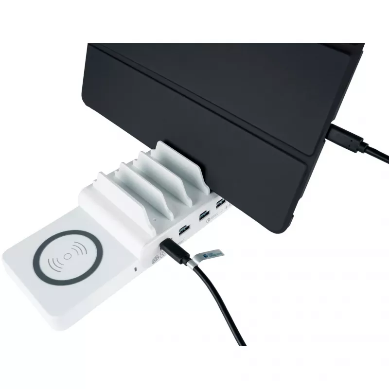 Alcasa PCA-D006WQR greitasis mobiliojo įrenginio įkroviklis Baltas