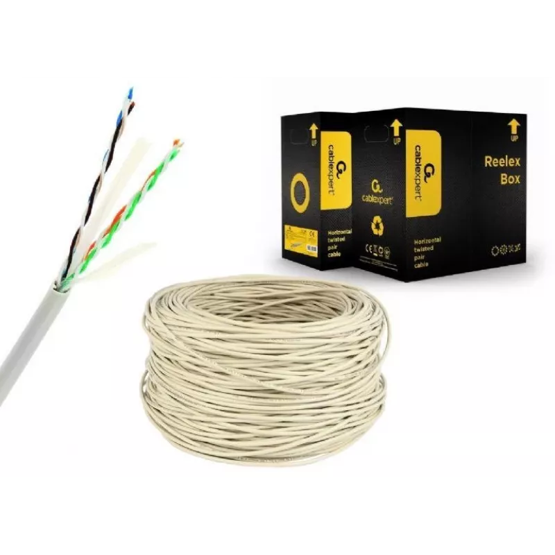 Kabelis CAT6 UTP 305 m pilkas UPC-6004SE-L Gembird