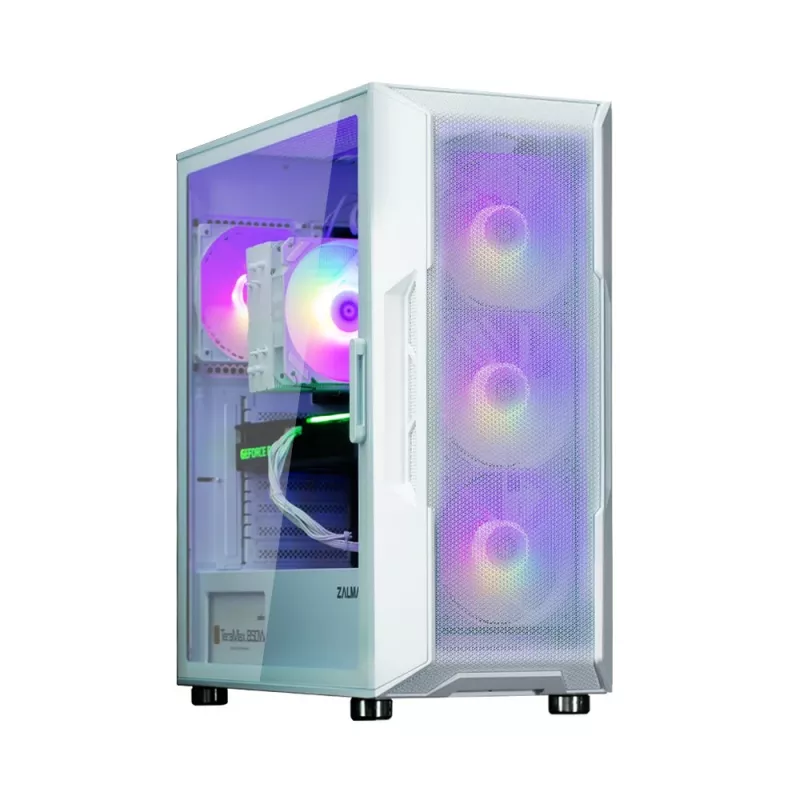 Korpusas Zalman I3 NEO ARGB WHITE Midi Tower