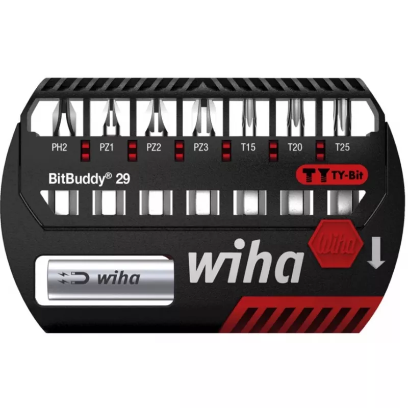 WIHA 42137 – Bitų rinkinys BitBuddy, 8 dalių mišrus, 29 mm, TY-Bit (42137)