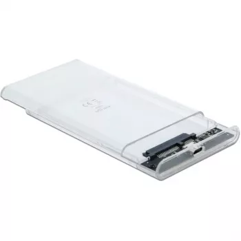 Išorinis HDD/SSD dėklas DeLOCK 42617, permatomas, USB Type-C, 10 Gbps