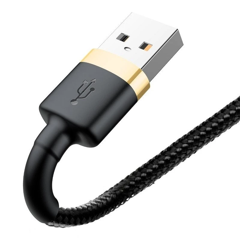 Baseus Cafule USB Lightning laidas 1,5 A 2 m (auksinis + juodas)