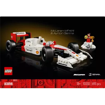 LEGO ICONS McLaren MP4/4 Ayrton Senna 10330 – konstruktorius modelis suaugusiems