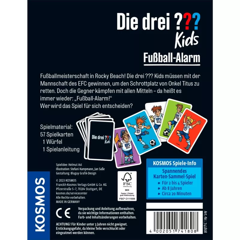 Die drei Kids - Football-Alarm, kortų žaidimas
