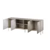 Komoda Cama Meble ISLA 2000x400x750 mm, kašmyro matinis, medžio drožlių plokštės rėmas