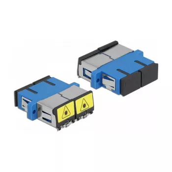 Optiminis skaidulų mova DeLOCK 86893 SC Duplex moteriška į SC Duplex moteriška mėlyna