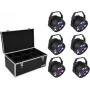 LED PAR šviestuvų rinkinys EUROLITE 20000626, 6×36W RGB, sceniniai prožektoriai