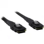Inter-Tech vidinis SAS kabelis - Serial ATA 150/300/600 - 36 PIN 4iMini MultiLane į 36 PIN 4iMini MultiLane - 50 cm - užfiksuojamas - Juodas