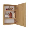 Prietaisinė spintelė voniai POLA 1DL ARTISAN, ąžuolo spalvos, pakabinama, 400×220×600 mm, 3 lentynos
