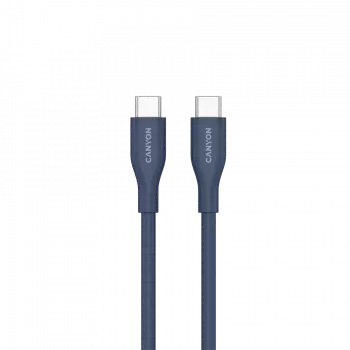 CANYON CC60SC10 USB-C į USB-C laidas 60W 1m Silikoninis Tamsiai mėlynas