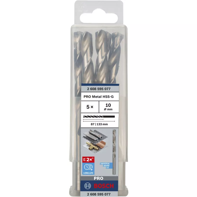 Gręžtų rinkinys Bosch HSS-G 5 vnt 1 cm skersmens