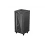 Laisvai pastatomas serverio spintos korpusas LANBERG FF01-6624-12BL 24U 19 colių 600×600 mm, IP20, 1200 kg, juodos spalvos