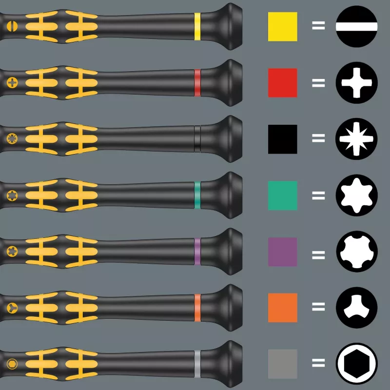 Wera Kraftform Micro ESD Big Pack 1 atsuktuvų komplektas (25 vnt.)