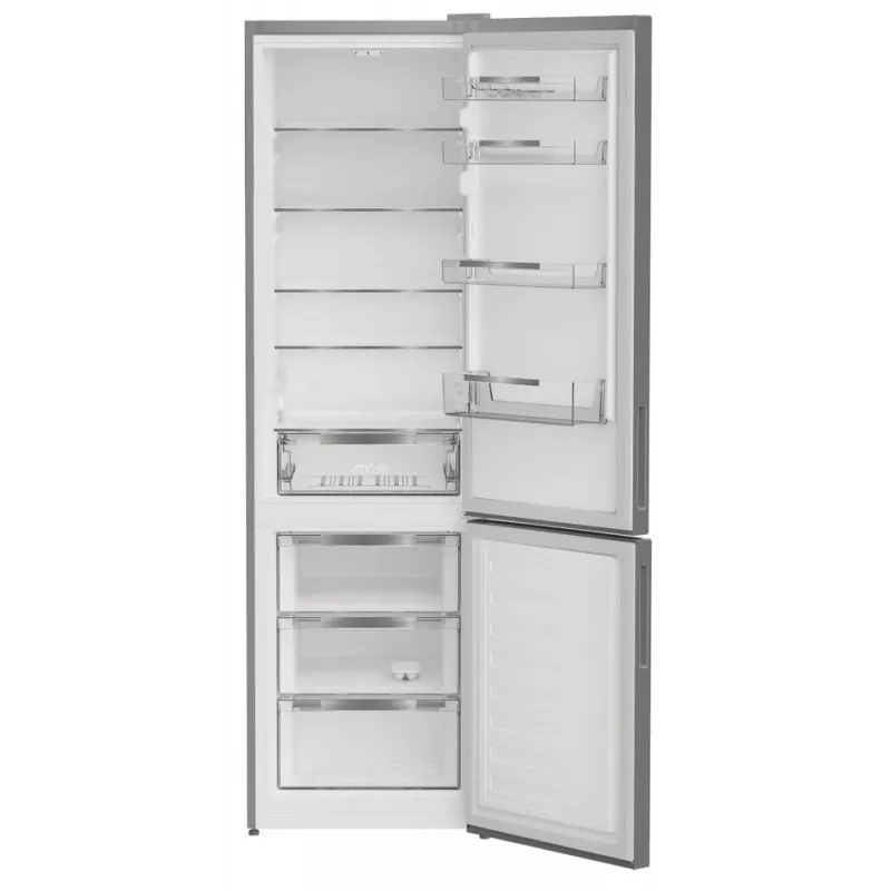 Šaldytuvas INDESIT INKS 1401 S4E1, E energijos klasė, laisvai pastatomas, kombinuotas, 202,5 cm aukščio, sidabrinis