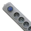 Įtampos apsaugos ilgintuvas Qoltec 50166 Pilka 6 kištukinių lizdų 230V 3m