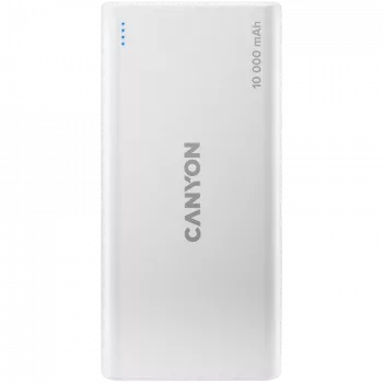 CANYON PB-108 10000 mAh balta nešiojama baterija