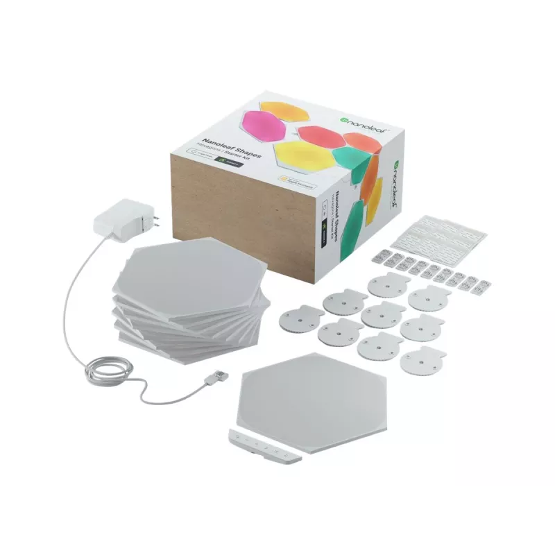 Nanoleaf HEXAGON SMARTER KIT LED šviesos plokštės baltos 7 vnt.