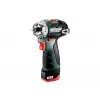 Metabo PowerMaxx BS BL Q 601749500 akumuliatorinis gręžtuvas-suktuvas, 12V, 38 Nm, 2x 2,0 Ah