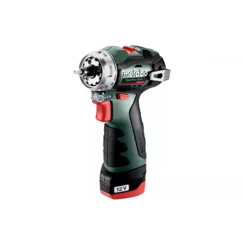 Gręžtuvas su pistoline rankena Metabo PowerMaxx BS BL Q, 12V, 2Ah, 1500 aps./min., 900g