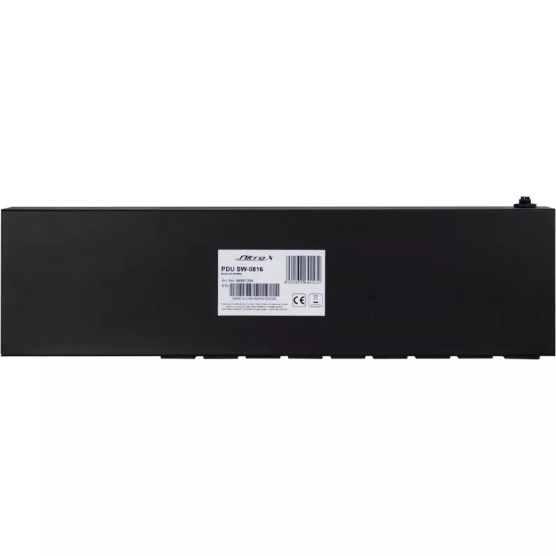 Inter-Tech SW-0816 maitinimo skirstytuvas (PDU) 8 AC lizdų juodas