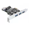 DeLOCK 89301 vidinė sąsajos plokštė USB 3.2 Gen 1 (3 išoriniai + 1 vidinis USB-A prievadas, PCIe)