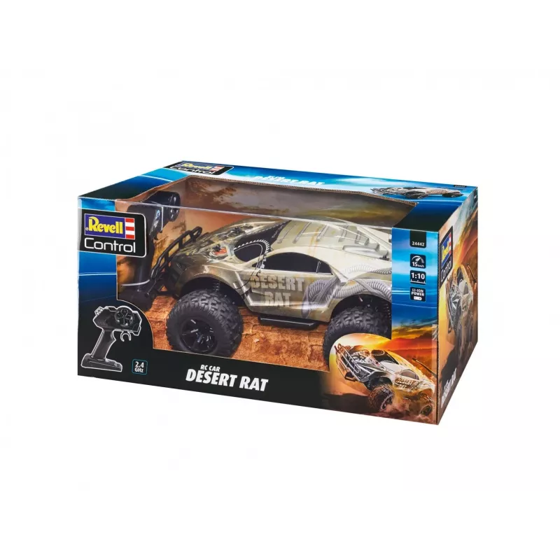 Radijo bangomis valdomas automobilis REVELL Desert Rat (24442) – pilkai juodas visureigis
