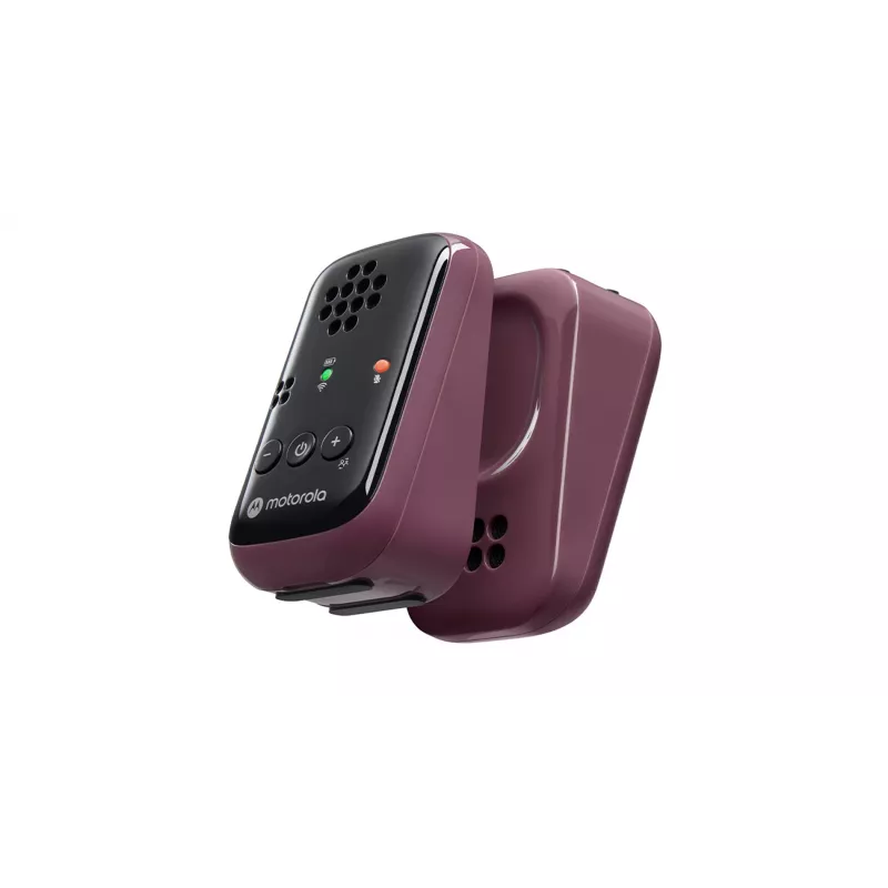 Motorola Travel Audio Baby Monitor PIP12 belaidis garso kūdikio monitorius, bordo spalvos