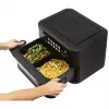 Kaitvėjo gruzdintuvė ProfiCook PC-FR 1313 H — 10 l, 2400 W, 10 programų, liečiamasis valdymas, nerūdijantis plienas/juoda