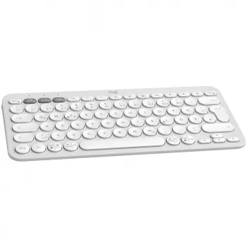 Logitech Pebble Keys 2 K380S Tonal White belaidė Bluetooth klaviatūra (920-011796)
