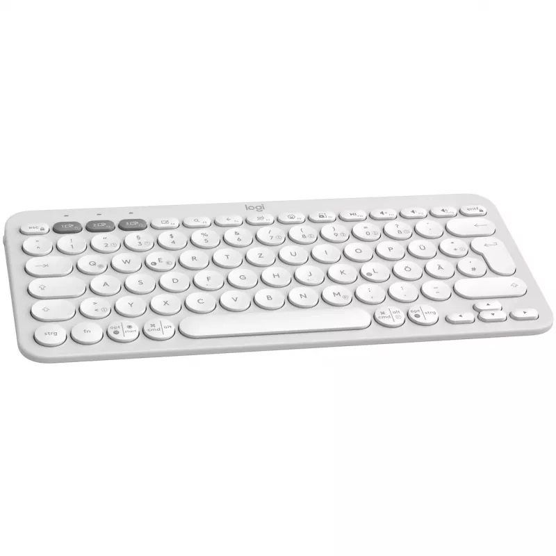 Logitech Pebble Keys 2 K380S Tonal White belaidė Bluetooth klaviatūra (920-011796)