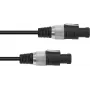Garsiakalbio laidas Omnitronic 2x1,5 mm², 10 m, juodas