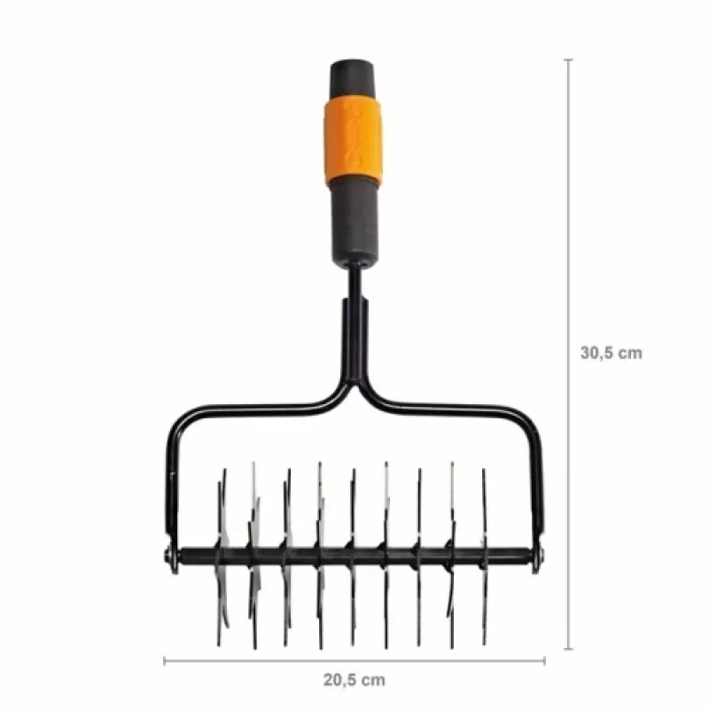 Fiskars Quikfit Rotary Aerator – besukis aeratorius vejai