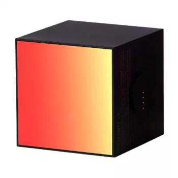 Protingas stalinis šviestuvas Yeelight Cube Black – Wi‑Fi/Bluetooth, daugiaspalvis, 75×75×75 mm, 100–240V