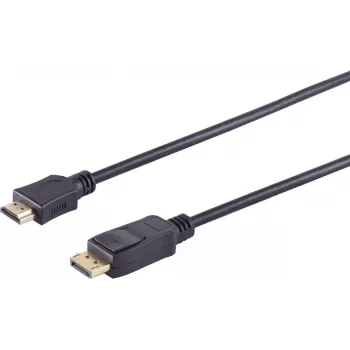 DisplayPort į HDMI laidas ShiverPeaks BS77495-2, 5 m, kištukas-kištukas, auksuoti kontaktai