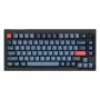 Keychron V1 Max klaviatūra universali USB RF belaidė Bluetooth juoda pilka 75% mechaninė