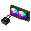 Gamemax GLACIER 240 LCD BK skystinis aušintuvas procesoriui Intel, AMD