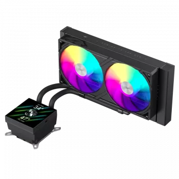 Gamemax GLACIER 240 LCD BK skystinis aušintuvas procesoriui Intel, AMD