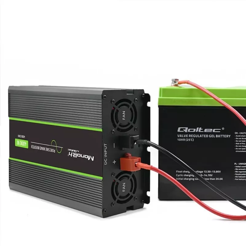 Qoltec Monolith automobilinis keitiklis 4000 W juodas