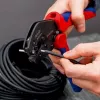 Žnyplės krimpingui Knipex 97 33 03 MultiCrimp, skirtos PV jungtims MC4 ir MC4 EVO2