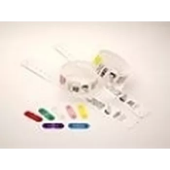 Zebra segtukai, skirti QuickClip apyrankėms, raudoni