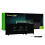 Baterija Green Cell DE102V3, skirta DELL Latitude E5250 E5450 E5550, 7,6 V 6200 mAh LiPo, juoda