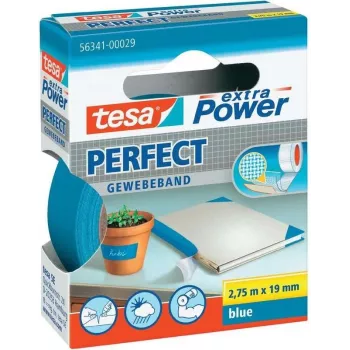 Lipni audinio juosta Tesa extra Power Geweband 19 mm x 2,75 m, mėlyna