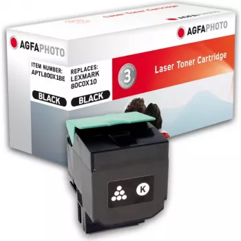Juodas suderinamas tonerio kasetė (alternatyva Lexmark 80C0X10, Lexmark 800X1), skirta Lexmark CX510de