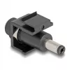 DeLOCK Keystone modulis DC 5.5 x 2.5 mm moteriškas į DC 5.5 x 2.1 mm vyriškas juodas